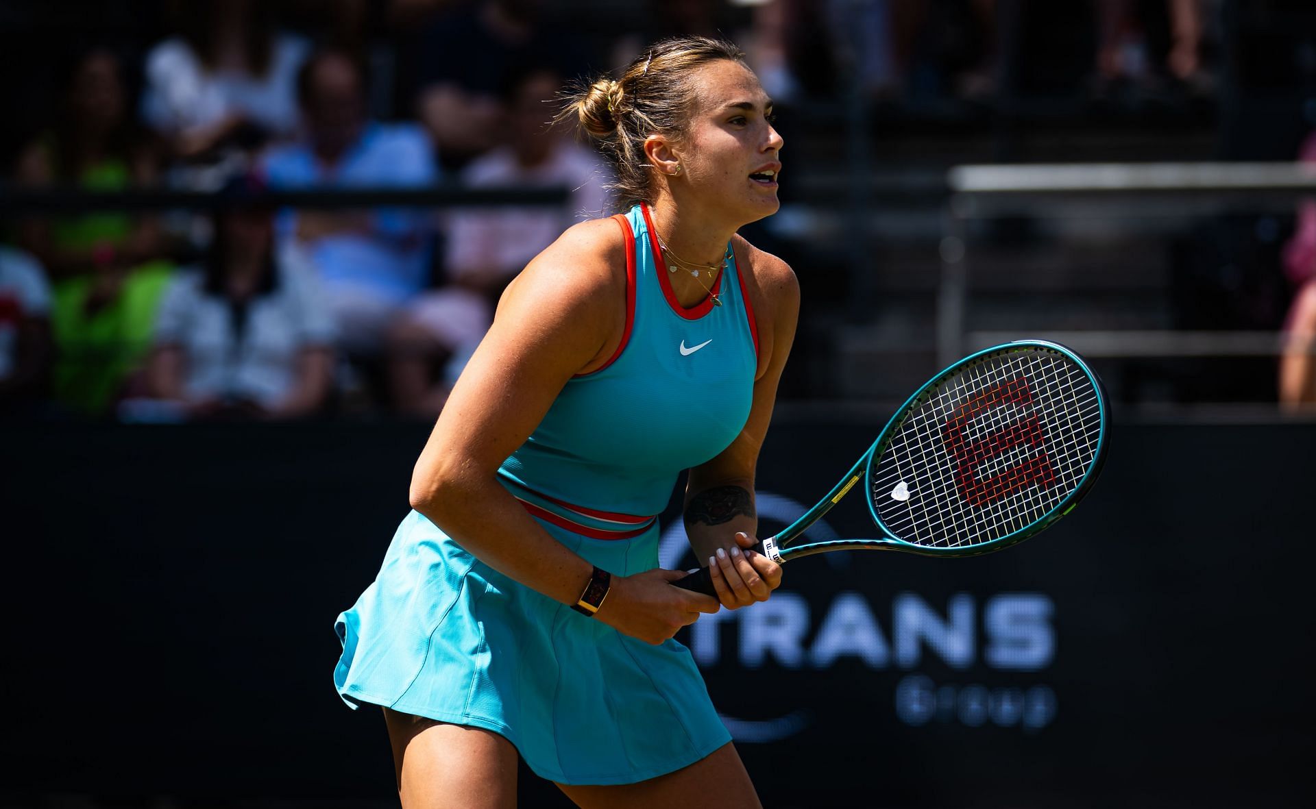 Aryna Sabalenka at the Berlin Tennis Open 2025. (Photo: Getty)